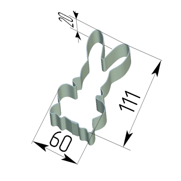 Кондитерская форма Заяц